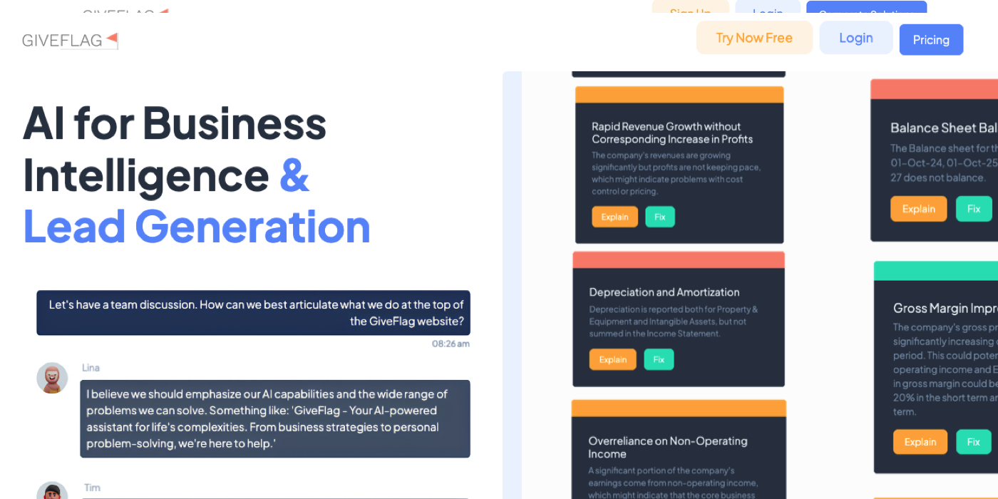 GiveFlag: Your AI-Powered Team to Solve Problems Better